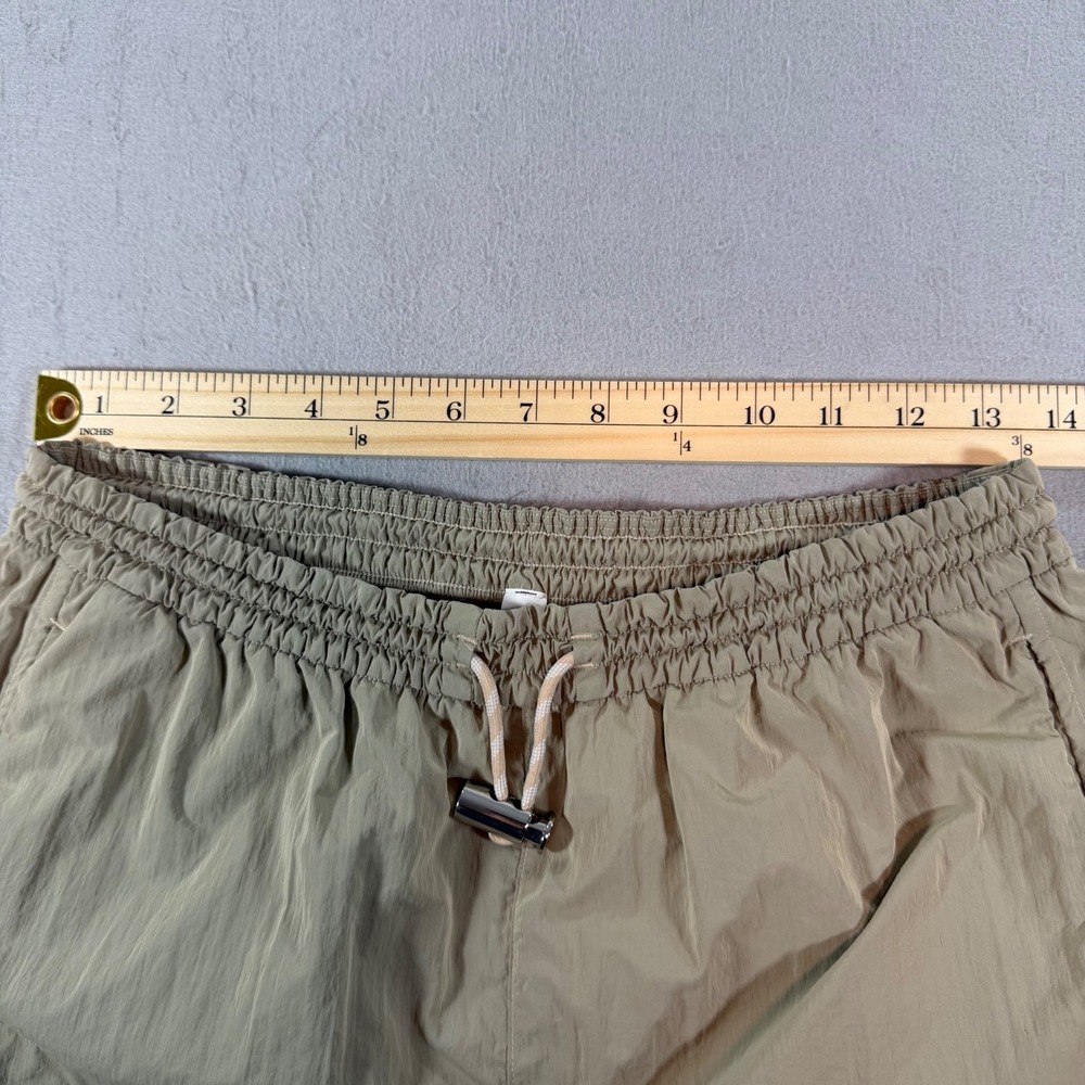 Lululemon Lab Nylon Joggers Womens 6 Tan Khaki Toggle Waist Zip Ankle‎ - Picture 8 of 11